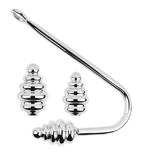 Hook Set Ribbed Anal 8826 Screw-in GreatBenefit 0825